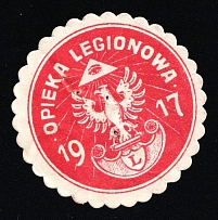 1917 Poland, Polish Legion Care Donation, Mailing Seal