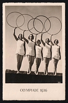 1936 'Olympiade 1936', Propaganda Postcard, Third Reich Nazi Germany