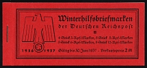 1936 Complete Booklet with stamps of Third Reich, Germany, Excellent Condition (Mi. MH 43, CV $180)