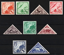 1934 Tannu Tuva, Russia, Airmail (Zv. 55 - 63, Full Set, CV $25)