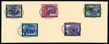 1945 FREDERSDORF Local Issue 8pf - 24pf on piece, Germany (Canceled)