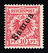 1900 10pf Samoa, German Colonies, Germany (Mi. 3d, Signed, CV $980)