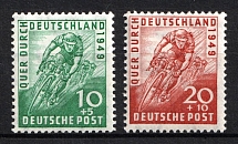 1949 British and American Zones of Occupation, Germany (Mi. 106 - 107, Full Set, CV $30, MNH)