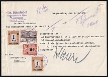 1936 (4 Nov) Langensalza, Third Reich, Germany, Land Registration Communicated by a Notary to the Court, Court Fees 12rm, 10rm