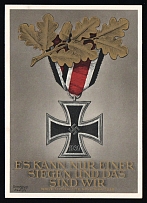 1939 'Only One Can Win and That is Us. Adolf Hitler a November 18, 1939', Propaganda Postcard, Third Reich Nazi Germany