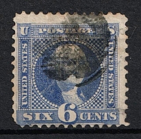 1869 6c Washington, United States, USA (Scott 115, Ultramarine, Signed, Used, CV $225)