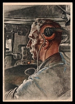 1942 'The tank driver', Propaganda Postcard, Third Reich Nazi Germany