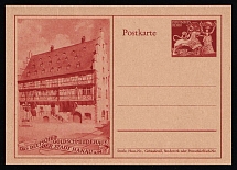 1942 'The German Goldsmith's House of the City of Hanau-am-Main', Propaganda Postal stationery, Third Reich Nazi Germany