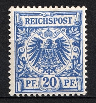 1889-1900 20pf German Empire, Germany (Mi. 48 d, Signed, CV $90, MNH)