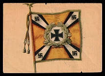 1943 'Flag of the air force', Propaganda Postcard, Third Reich Nazi Germany