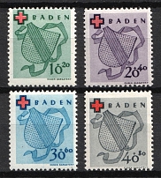 1949 Baden, French Zone of Occupation, Germany (Mi. 42 A - 45 A, Full Set, CV $60)