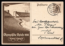 1936 'Olympic Games. Berlin 1936', Propaganda Postal stationery, Third Reich Nazi Germany