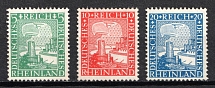 1925 Weimar Republic, Germany (Mi. 372 - 374, Full Set, CV $60, MNH)