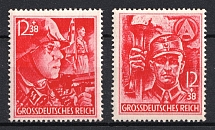 1945 Third Reich, Germany (Mi. 909 - 910, Full Set, CV $120, MNH)