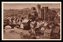 1935 'Beautiful Germany. Runkel Castle, Lahn Valley', Propaganda Postcard, Third Reich Nazi Germany