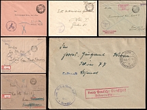 1940-45 Third Reich, Germany, German Service Post, Feldpost Field Post, Stock of Covers through Bohemia and Moravia