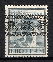 1948 12pf British and American Zones of Occupation, Germany (Mi. 40 I K, INVERTED Overprint)