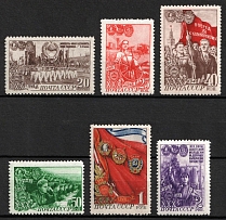 1948 30th Anniversary of the Komsomol, Soviet Union, USSR, Russia (Zv. 1237 - 1242, Full Set, CV $100)