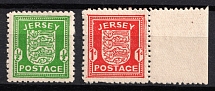 1941-42 Jersey, German Occupation, Germany (Mi. 1 x - 2 x, Full Set)