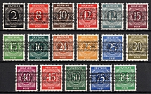 1948 British and American Zones of Occupation, Germany (Mi. 52 I - 68 I, Full Set, Signed, CV $650, MNH)