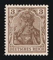 1905-13 3pf German Empire, Germany (Mi. 84 I, MNH)