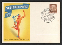 1939 'Stamp Day 1939', Propaganda Postal stationery, Third Reich Nazi Germany