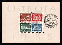 1935 Third Reich, Germany, Souvenir Sheet 'OSTROPA' (Mi. Block 3, Konigsberg Commemorative Postmark, CV $1,430)