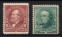 1890-93 Regular Issue, United States, USA (Scott 224, 226, CV $55)