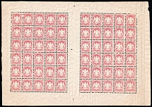 1875 3kr Bavaria, German States, Germany,  Full Sheet (Mi. 33, CV $290+)