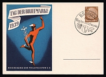 1939 'Stamp Day 1939', Propaganda Postal stationery, Third Reich Nazi Germany