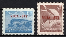 1949 Trieste (Mi. 22 - 23, Full Set, CV $30)