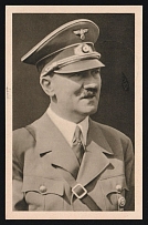 1938 'The Fuhrer', Propaganda Postcard, Third Reich Nazi Germany