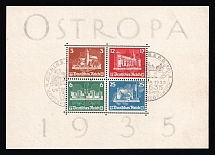 1935 Third Reich, Germany, Souvenir Sheet 'OSTROPA' (Mi. Block 3, Konigsberg Commemorative Postmark, CV $1,430)