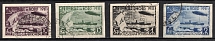 1931 Graf Zeppelin and Icebreaker 'Malygin', Soviet Union, USSR, Russia (Zv. 289 - 292, Full Set, Used, CV $80)