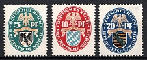 1925 Weimar Republic, Germany (Mi. 375 - 377, Full Set, CV $60, MNH)