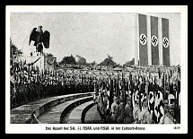 1938 'Reich Party Congress Nuremberg', Propaganda Postcard, Third Reich Nazi Germany