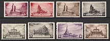 1937 Architecture of New Moscow, Soviet Union, USSR, Russia (Full Set, Zv. 456 - 463, CV $150)