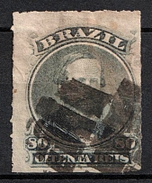 1877 80R Brazil (Mi. 33, Used, CV $40)