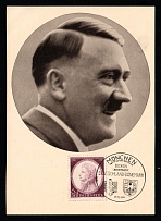 1941 'Adolf Hitler', Propaganda Postcard, Third Reich Nazi Germany