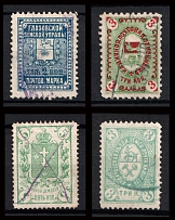 Ananiev, Ardatov, Glazov, Kadnikov, Zemstvo, Russia, Stock of Stamps (Used)