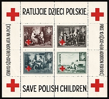 1946 Hassendorf, Poland, DP Camp, Displaced Persons Camp, Souvenir Sheet (Wilhelm 1 A, CV $90, MNH)