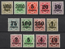 1923 Wurttemberg, German States, Germany (Mi. 171 - 183, Full Set, CV $30)