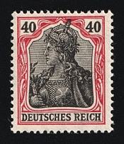 1905-13 40pf German Empire, Germany (Mi. 90 I, CV $300, MNH)