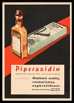 1941 'Piperazidin', Propaganda Postcard, Third Reich Nazi Germany