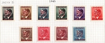 1945 Susice II, Czechoslovakia, Liberation Issues, Overprints