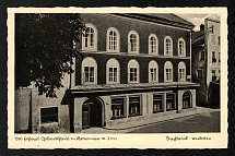 1938 'The early Gymnasium in Rosenheim a.Inn. Dolfsteiner-1903.an', Propaganda Postcard, Third Reich Nazi Germany