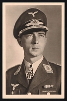 1942 'Colonel Molders', Propaganda Postcard, Third Reich Nazi Germany