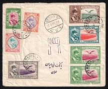 1931 Persia Iran Teheran Air Mail multifanked cover via Russia USSR 