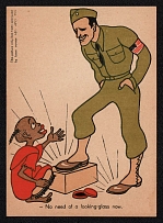 1923-1945 'Wir Brauchen Keinen Spiegel Mehr', Propaganda Postcard, Third Reich Nazi Germany