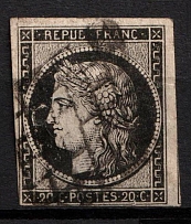 1849 20C France (Mi. 3, Used, CV $80)